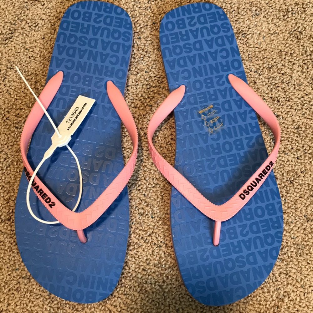 SOLD❌❌❌DSQUARED2 Camo flip-flops with tags